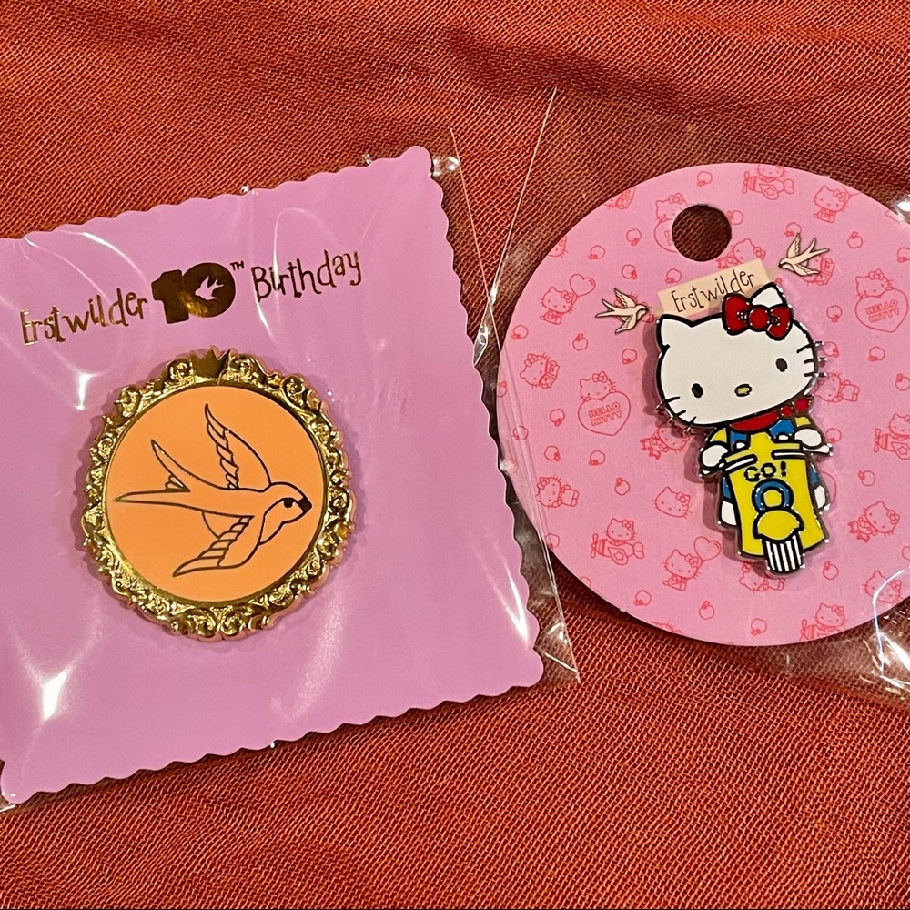 Erstwilder Hello Kitty and Anniversary Enamel Pin Bundle!!